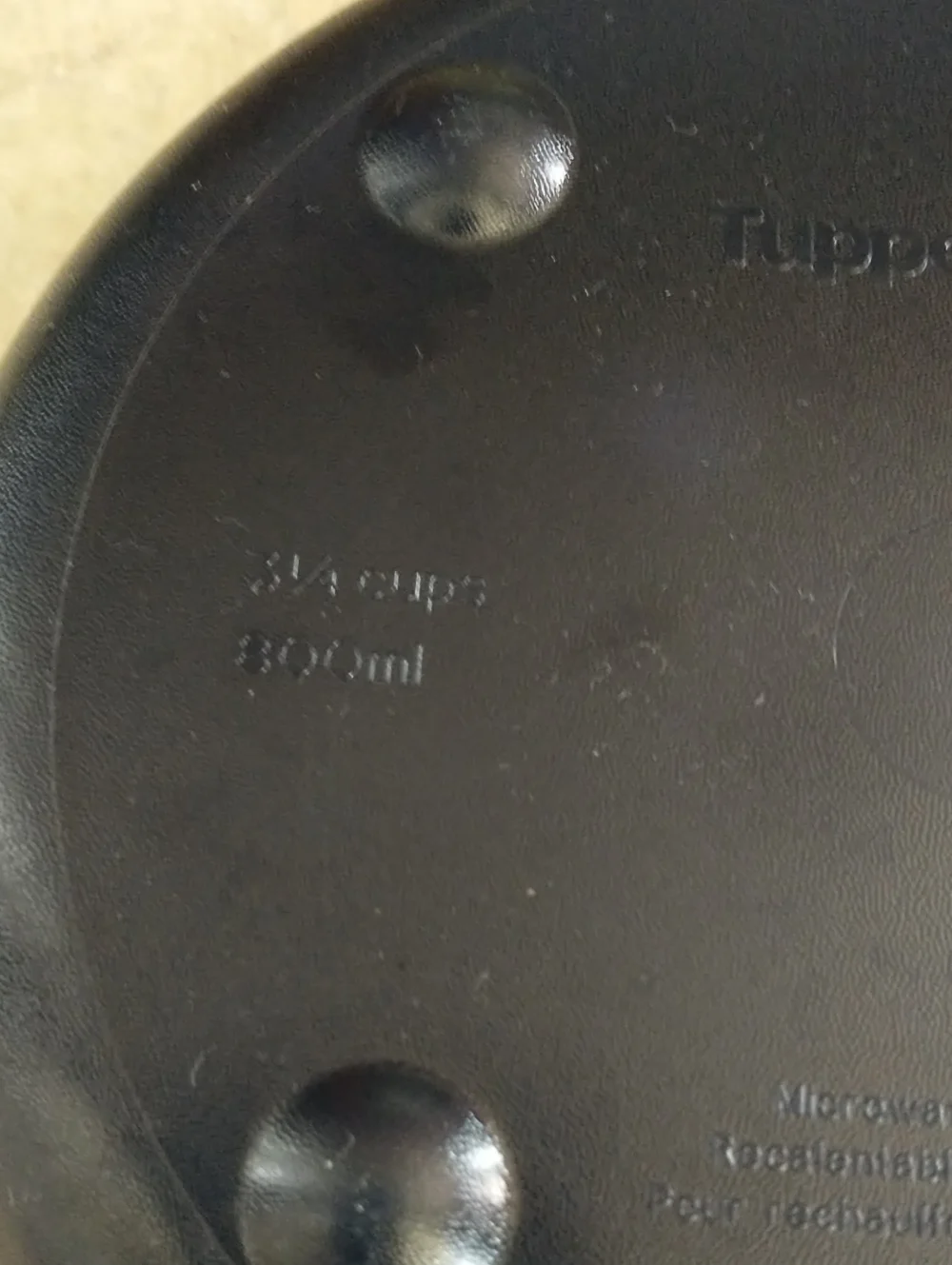 Tupperware Microwavable Round Container Navy blue Used  800 ml 3703A-4